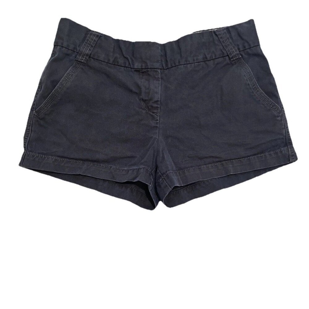 J. Crew Shorts Women’s Size 4 Navy Classic Twill Chino City Fit Weathered Preppy